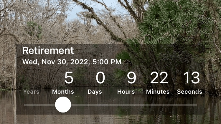 Countdown to Retirement!